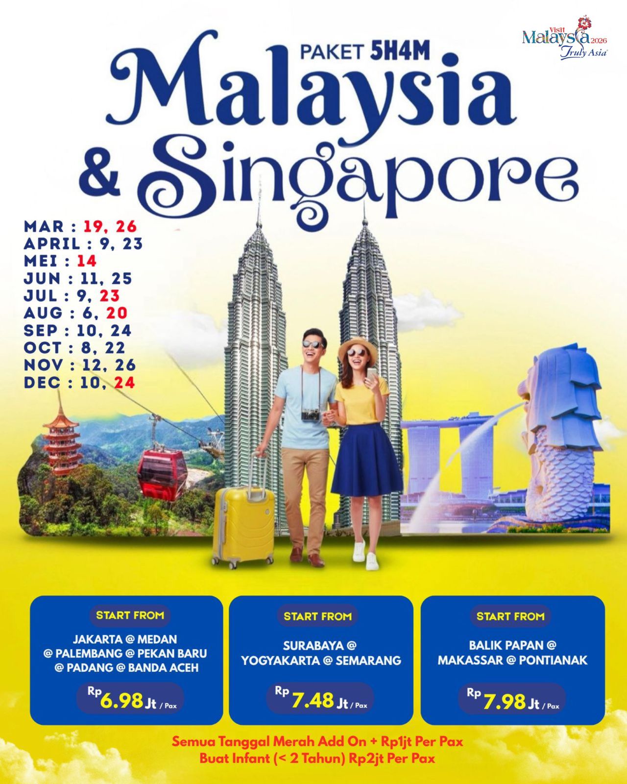 Paket 5H4M Malaysia - Singapore