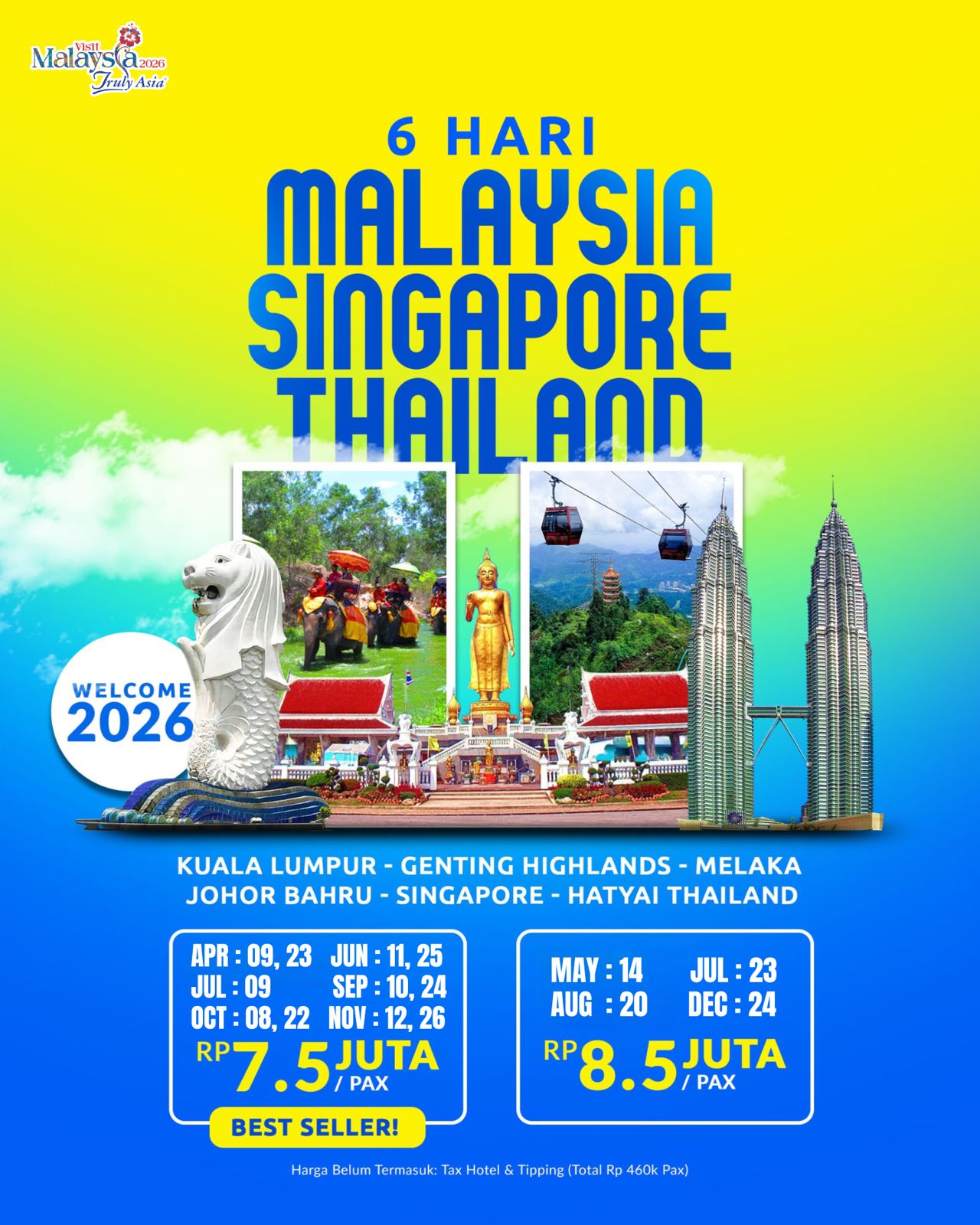 6H5M Malaysia - Singapore - Thailand